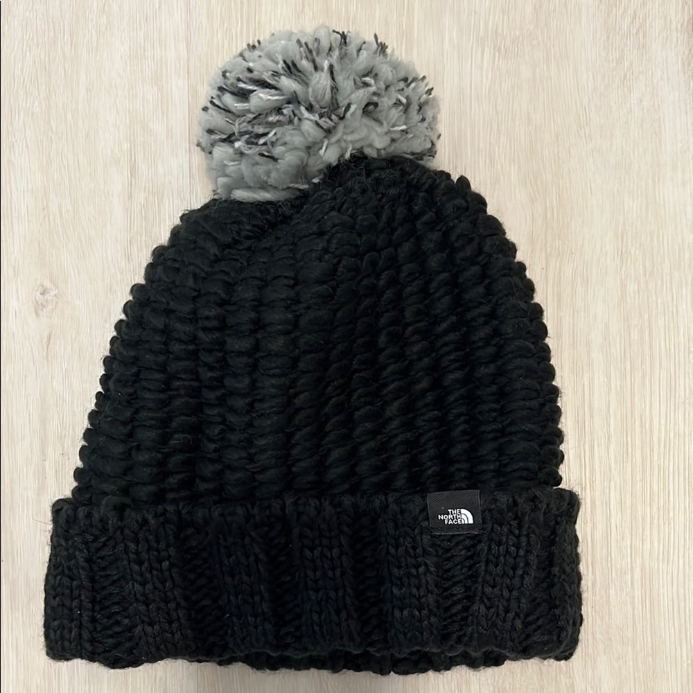North Face Black Knit Beanie